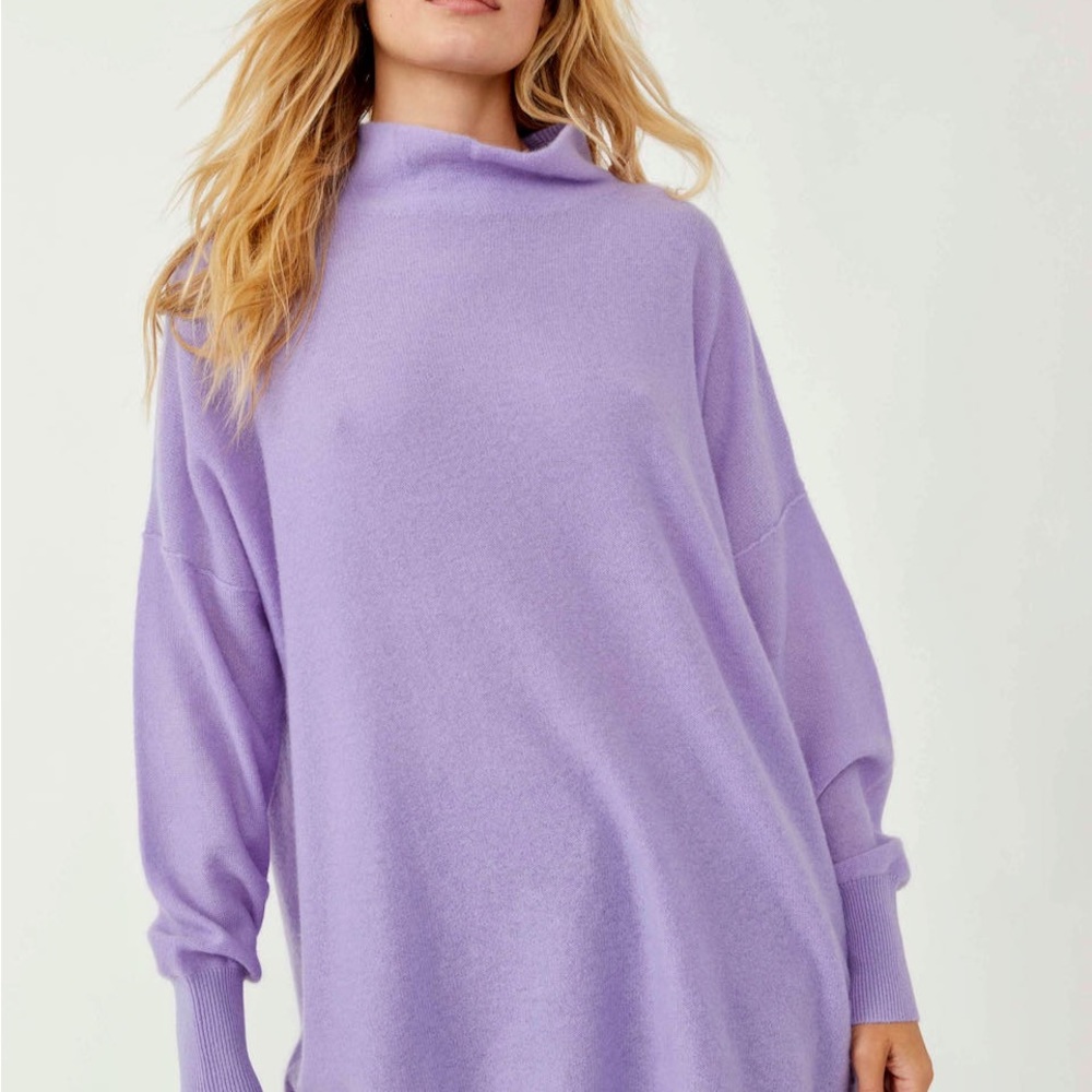 Free people cashmere ottoman tunic sweater